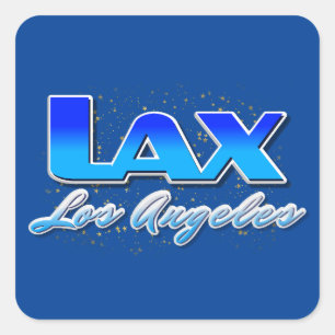 Los Angeles LAX Airport Code Aufkleber