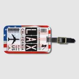 Los Angeles LAX Gepäcktag Gepäckanhänger