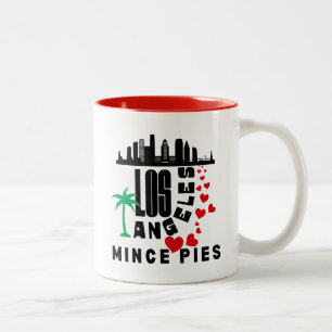 Los Angeles Lieben Mince Pies City Zweifarbige Tasse