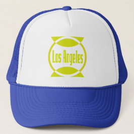 Los Angeles Logo Design #1 - Lemon Yellow Hat Truckerkappe