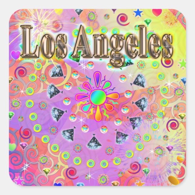 Los Angeles Lucky Golden Sticker