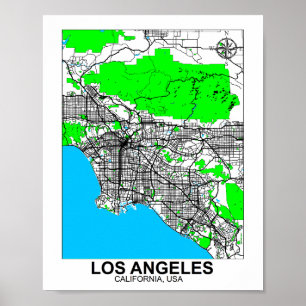 Los Angeles Map Poster