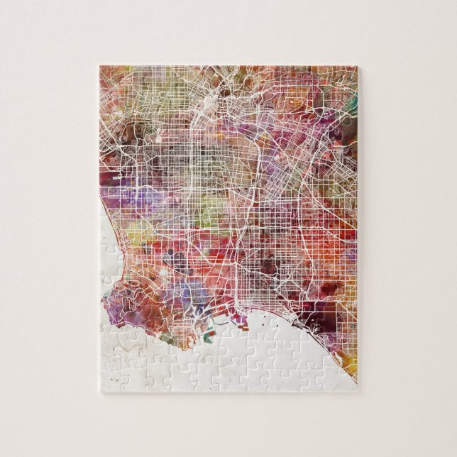 Los Angeles Map Puzzle (Vertikal)