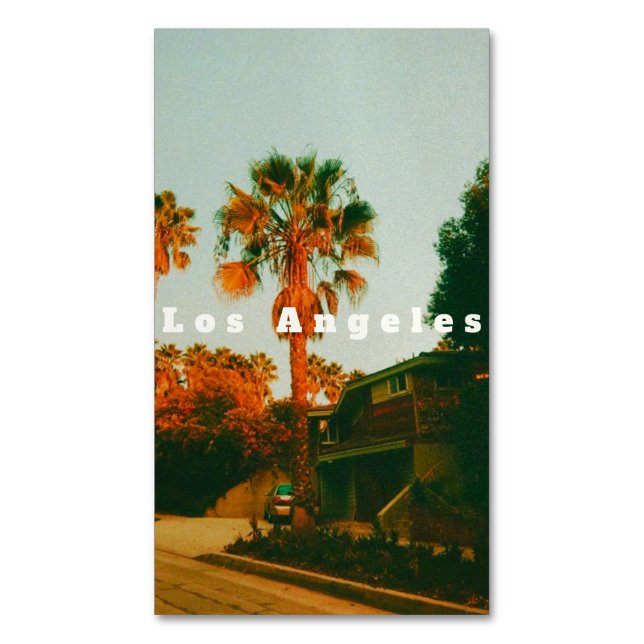 Los Angeles, Miracle Mile, West Hollywood Magnetische Visitenkarte (Vorderseite Vertikal)