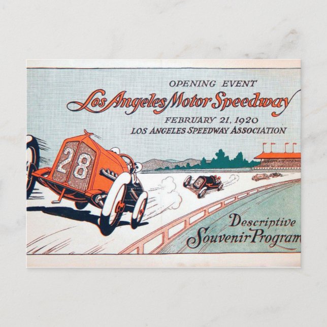 Los Angeles Motor Speedway Postcard Postkarte (Vorderseite)