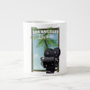 Los Angeles Movie Camera Reiseplakat Jumbo-Tasse
