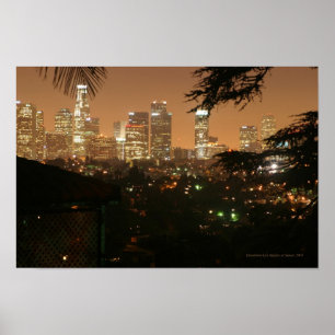 Los Angeles nachts Poster