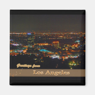 Los Angeles nachts von Mulholland Antrieb Magnet