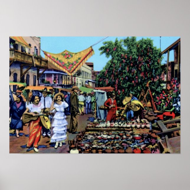 Los Angeles Olvera Street Poster (Vorne)
