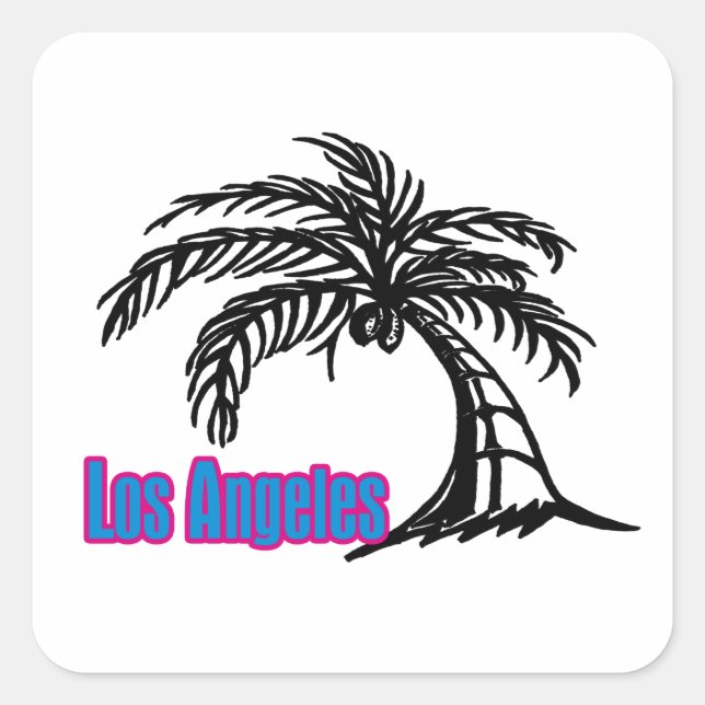 Los Angeles Palm Tree #1 Stickers (Vorderseite)