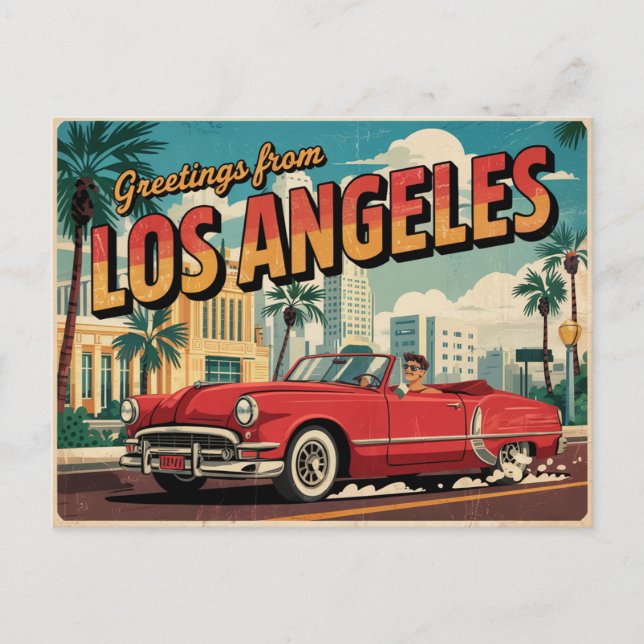 Los Angeles Postcard Postkarte (Vorderseite)