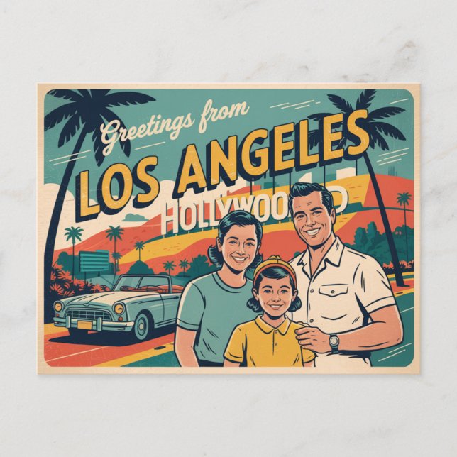 Los Angeles Postkarte (Vorderseite)