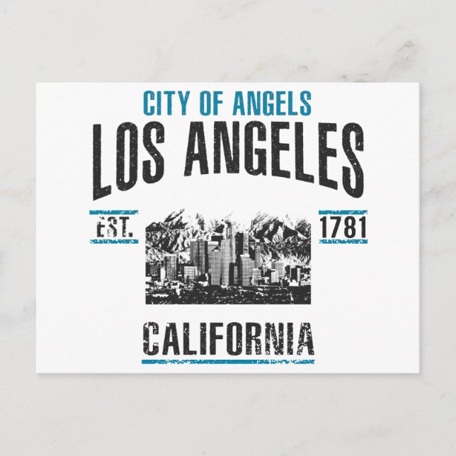 Los Angeles Postkarte (Vorderseite)