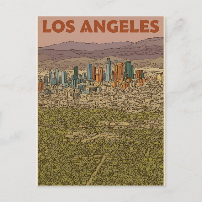 Los Angeles  Postkarte (Vorderseite)