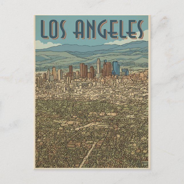 Los Angeles  Postkarte (Vorderseite)
