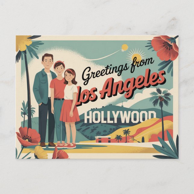 Los Angeles Postkarte (Vorderseite)