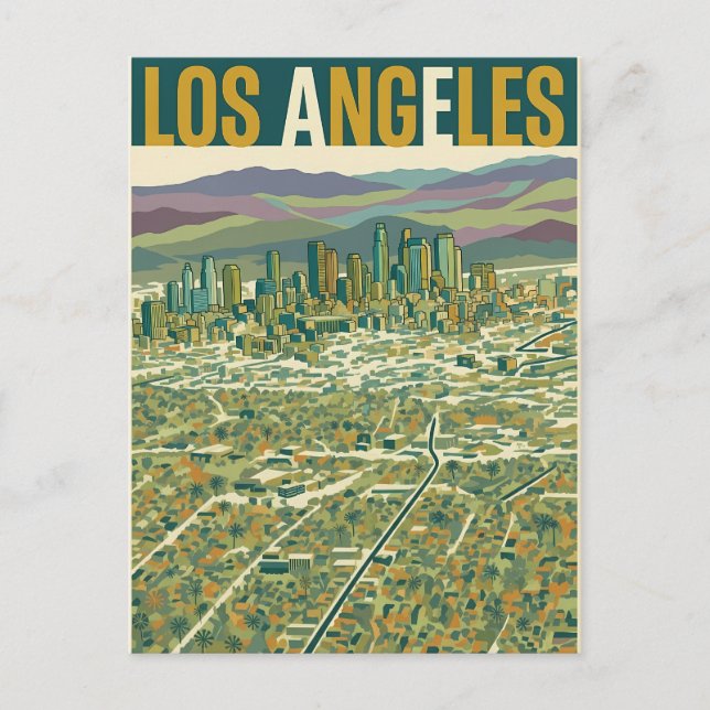 Los Angeles  Postkarte (Vorderseite)