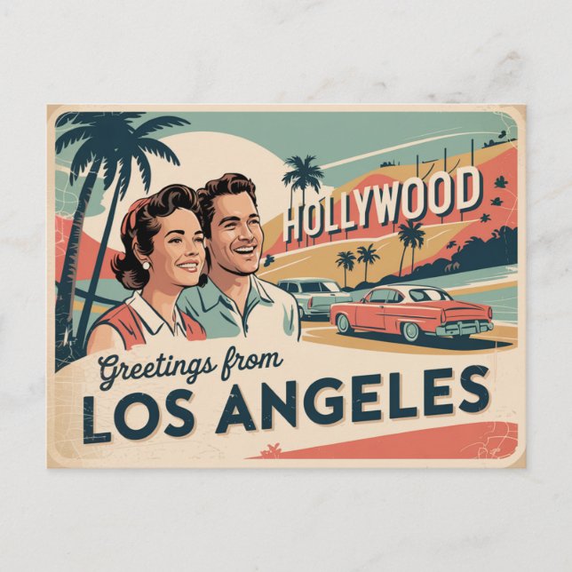 Los Angeles Postkarte (Vorderseite)