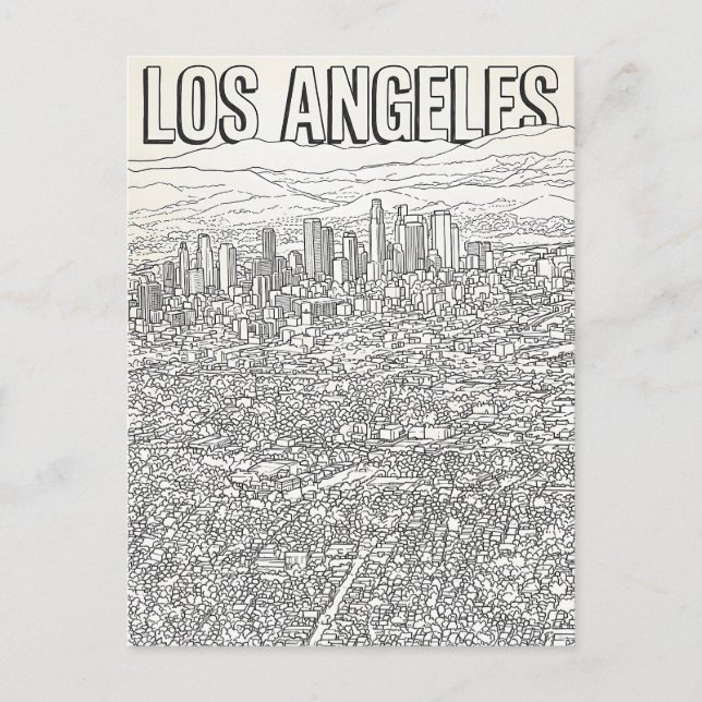 Los Angeles  Postkarte (Vorderseite)