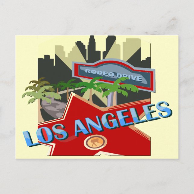 Los Angeles Postkarte (Vorderseite)