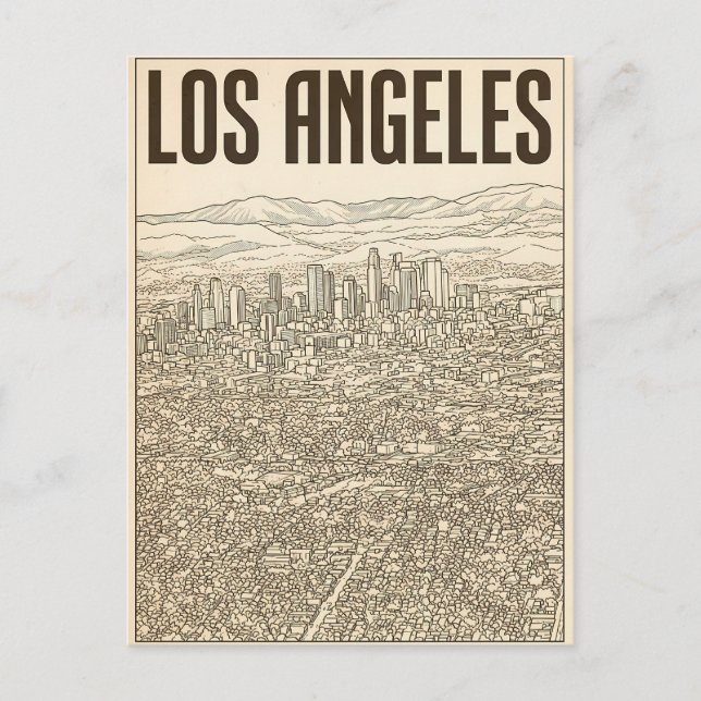 Los Angeles  Postkarte (Vorderseite)