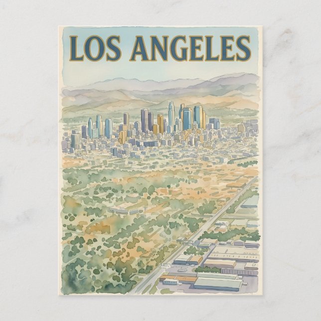 Los Angeles  Postkarte (Vorderseite)