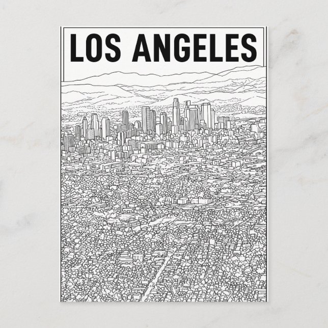 Los Angeles  Postkarte (Vorderseite)