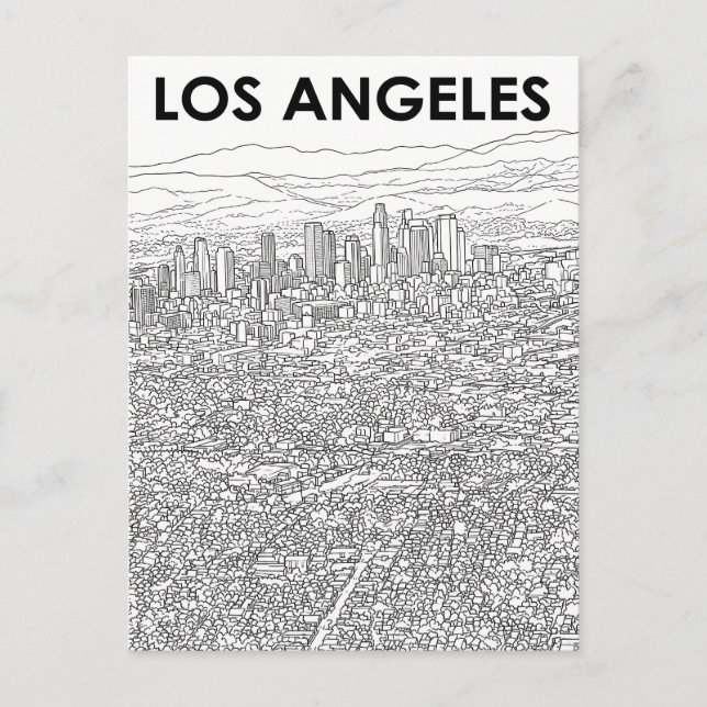Los Angeles  Postkarte (Vorderseite)