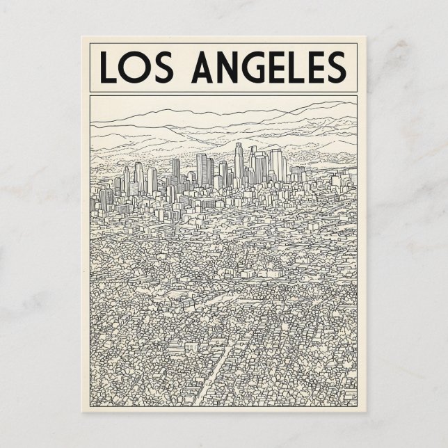 Los Angeles  Postkarte (Vorderseite)