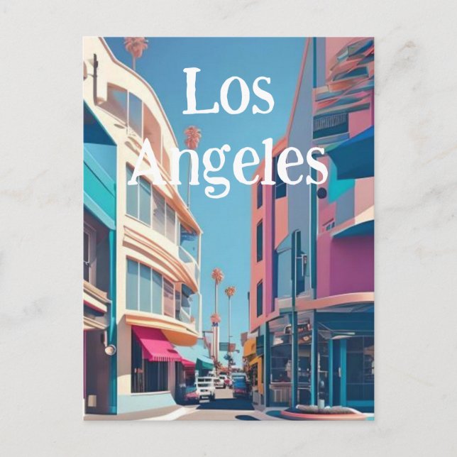 Los Angeles Postkarte (Vorderseite)