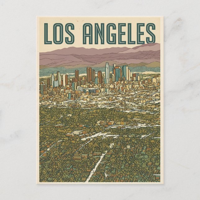 Los Angeles  Postkarte (Vorderseite)