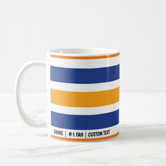 Los Angeles Rams Minimalistisch Colour Bars Coffee Kaffeetasse (Links)
