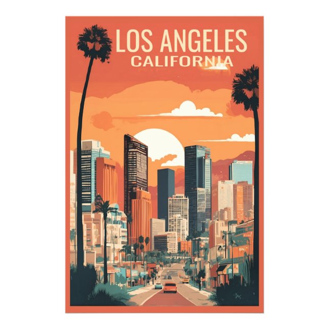 Los Angeles Reisebeispiele, Fotodruck (Vorne)