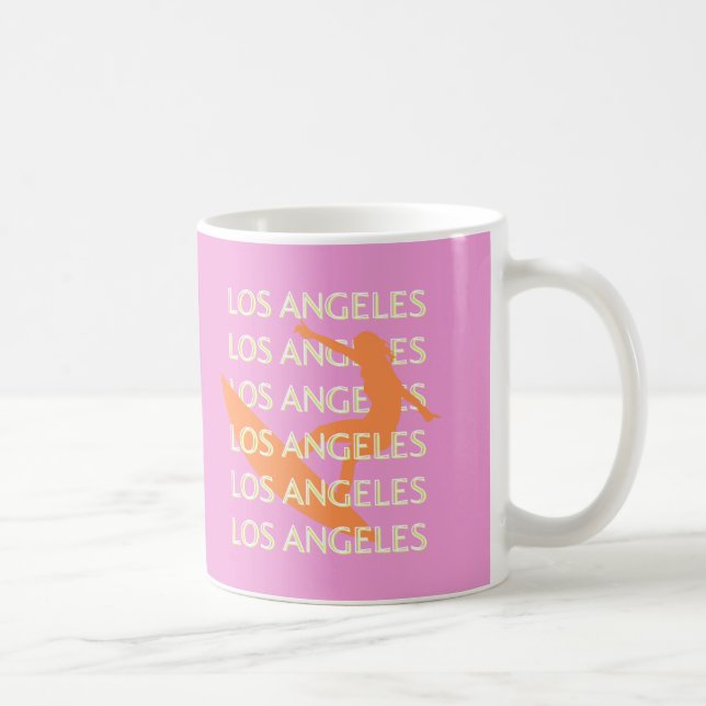 Los Angeles Reisen Kunst, Kalifornien, Reisen, Ros Kaffeetasse (Rechts)