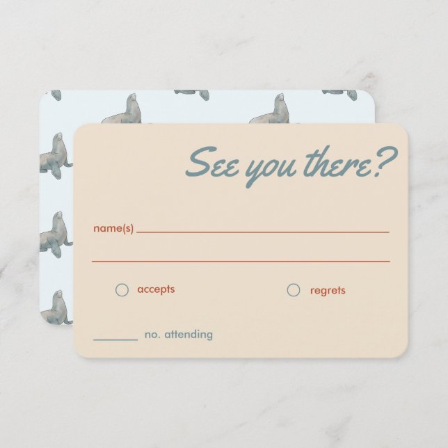 Los Angeles Response Wedding Cards RSVP Karte (Vorne/Hinten)