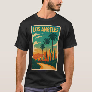Los Angeles Retro Poster T-Shirt