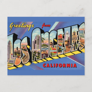 Los Angeles Retro Postkarte