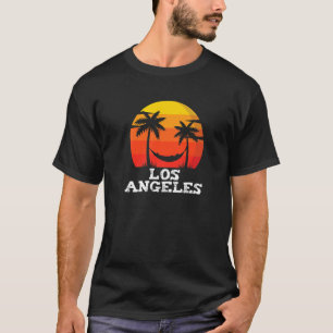 Los Angeles Retro Sunset Summer Vintag Vacation L T-Shirt