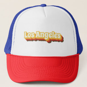 Los Angeles Retro Vintager Text Truckerkappe