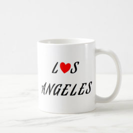 Los Angeles Rotes Herz Tasse