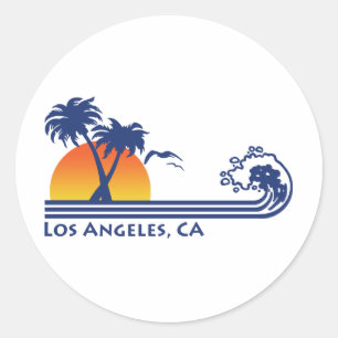 Los Angeles Runder Aufkleber