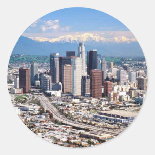 Los Angeles Runder Aufkleber