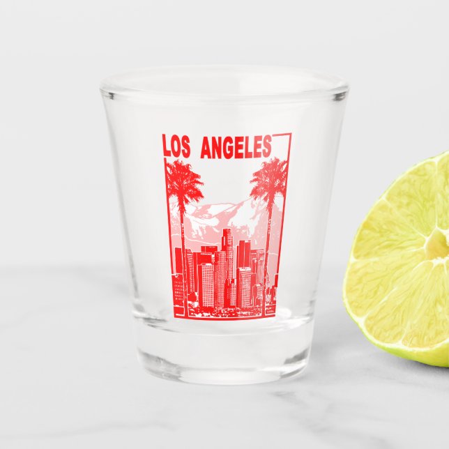 Los Angeles Schnapsglas (Vorderseite)