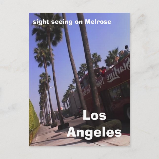Los Angeles, sight seeing on Melrose Postkarte (Vorderseite)