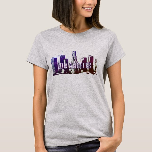 Los Angeles Skyline Graphic T - Shirt (Vorderseite)