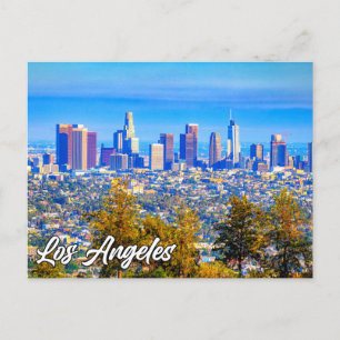 Los Angeles Skyline, Kalifornien, USA Postkarte