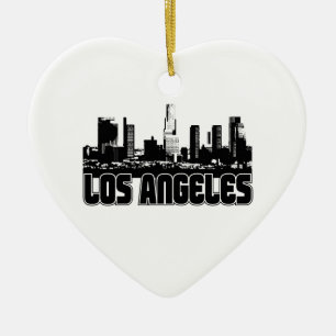 Los Angeles-Skyline Keramikornament