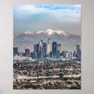 Los Angeles Skyline Poster Downtown LA Stadtansi