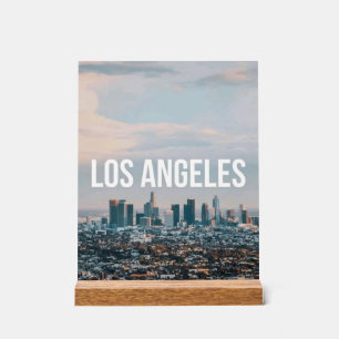 Los Angeles Skyline Retro Stadt Ästhetik Reise Acrylschild