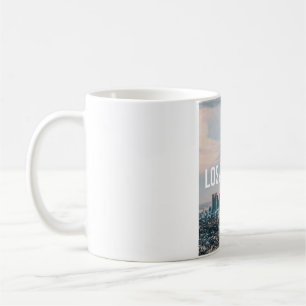 Los Angeles Skyline Retro Stadt Ästhetik Reise Kaffeetasse